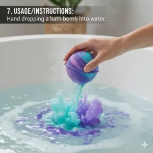 Infographic highlighting the soothing and therapeutic benefits provided by the best lavender bath bombs.