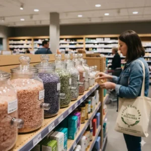 The personal care section of a supermarket illustrating where do i get bath salts during regular grocery shopping.