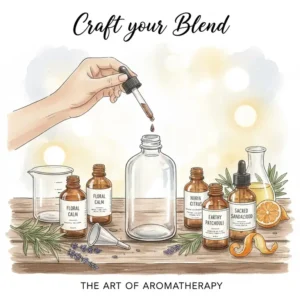 Hands mixing different scents to create a custom and unique best smelling essential oil recipe.