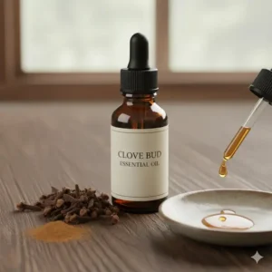 Clove buds and concentrated extract showing the high eugenol content of the strongest essential oils.