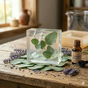 Refreshing eucalyptus soap aromatherapy bar for a revitalizing shower experience.