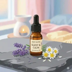 An active ultrasonic diffuser spreading mist with calm essential oil in a serene room setting, calm essential oil diffuser.